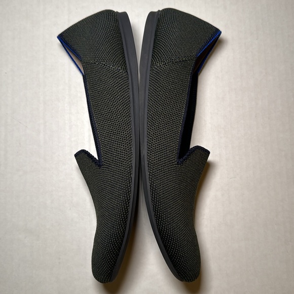 Rothy’s The Loafer Evergreen with Neon Stripe Slip On Round Toe Size 7.5 - Picture 6 of 14